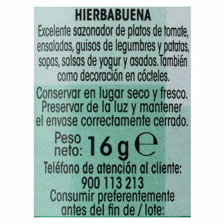 Hierbabuena Alipende 16g