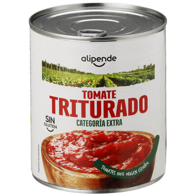 Tomate triturado sin gluten categor&iacute;a extra Alipende 800 g