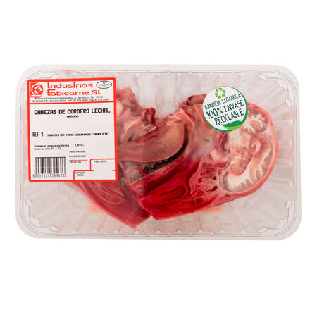 Cabeza de cordero lechal 450g