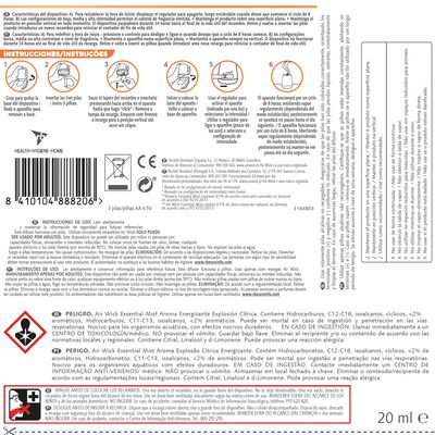 Ambientador con 3 pilas Airwick essential mist aparato cítrico