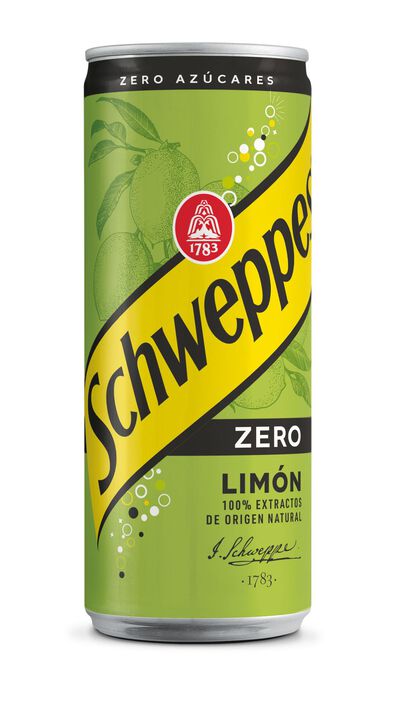 Refresco zero de limón Schweppes 33cl