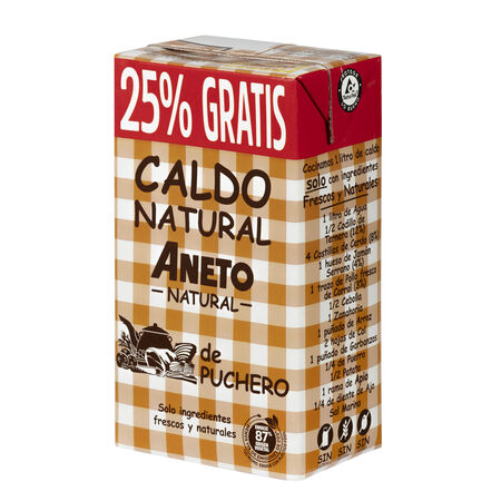 Caldo natural de puchero Aneto 750ml + 250ml