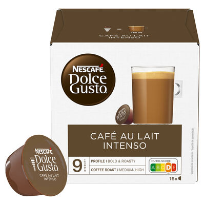 Café nescafé Dolce Gusto 16 cápsulas intenso con leche