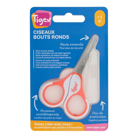 Tijeras Tigex de punta redonda con funda