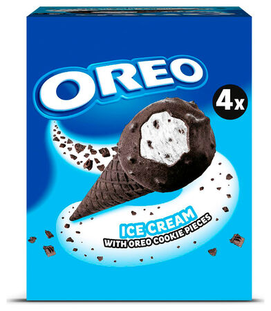 Helado cono Oreo 4 uds