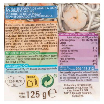 Angulitos Alipende 125g gambas al ajillo