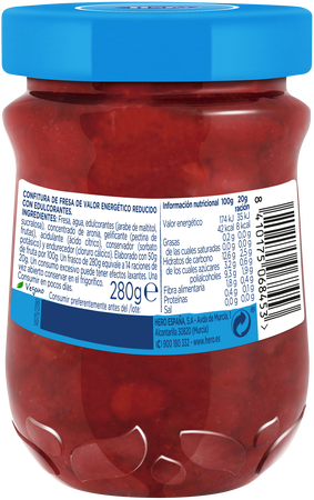 Confitura Mermelada Fresas 0% az&uacute;car a&ntilde;adido Hero Diet 280g