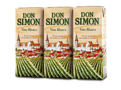 Vino blanco Don Simón brik pack 3