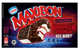 Helado maxibon edición limitada red berry Nestlé 4 unidades