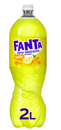 Refresco lim&oacute;n Fanta botella 2l zero az&uacute;cares