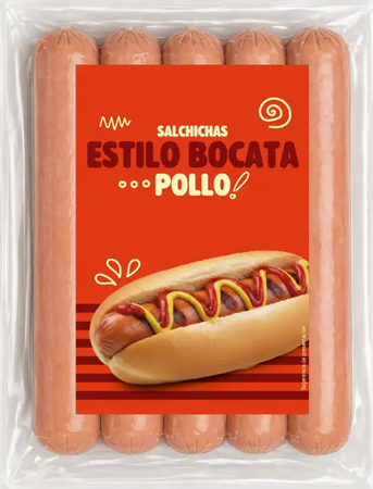 Salchicha estilo bocata Pln 375g pollo