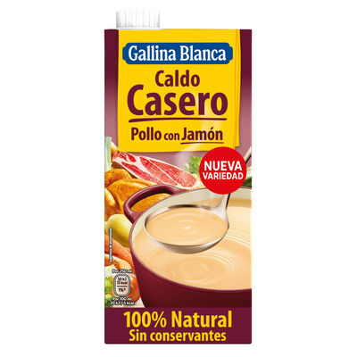 Caldo casero con pollo y jam&oacute;n Gallina Blanca 1l