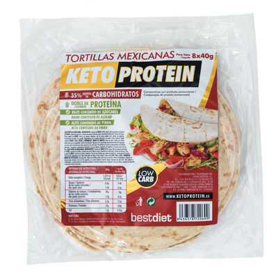 Tortilla mexicana Keto Protein 8 uds 320g