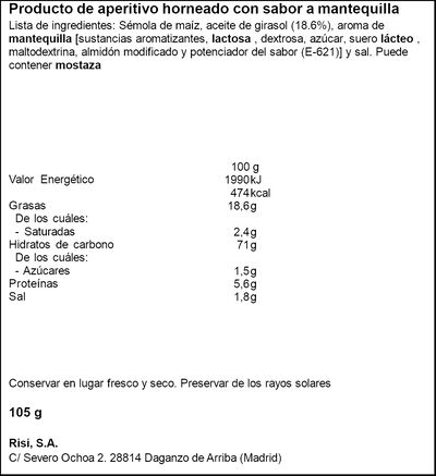 Palomitas sin gluten Risi 105g