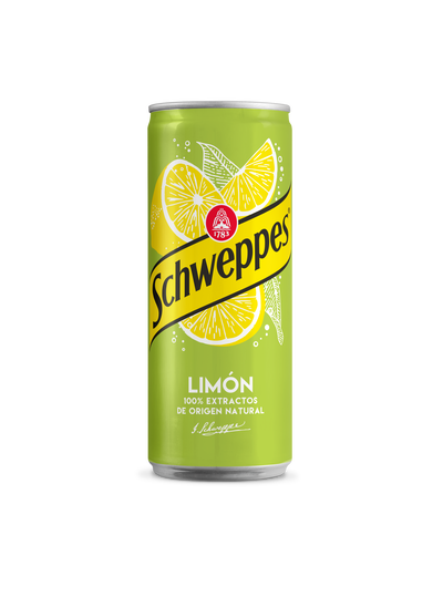 T&oacute;nica Schweppes lata 33cl lim&oacute;n