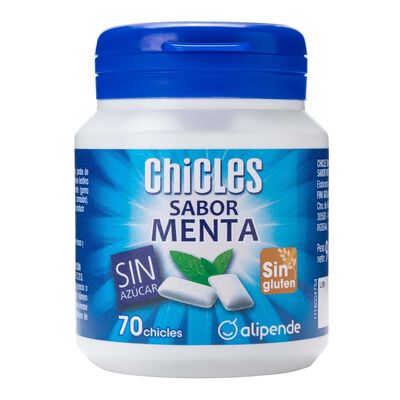Chicle Alipende sin azúcar bote 98g menta