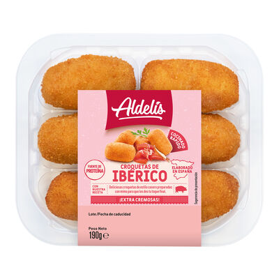 Croquetas de jamón ibérico Aldelis 190g