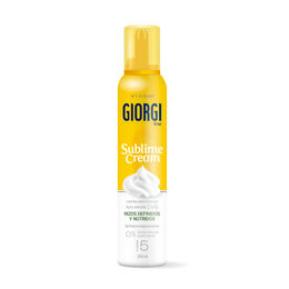 Espuma fijadora en crema para el cabello giorgi sublime 200ml rizos definidos
