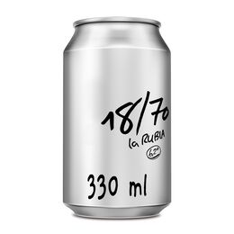 Cerveza rubia 18/70 lata 33cl