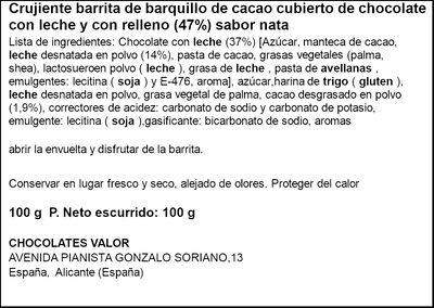 Chocolatinas de chocolate con leche y relleno de nata Huesitos Combix 5unid