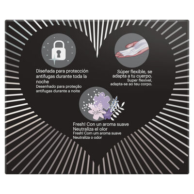 Compresas con alas liberty Evax 9 uds noche