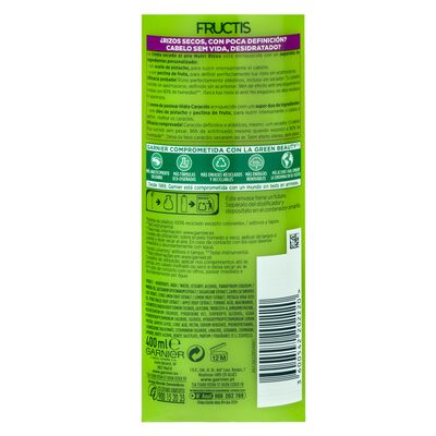 Crema sin aclarado Fructis 400ml nutre&define