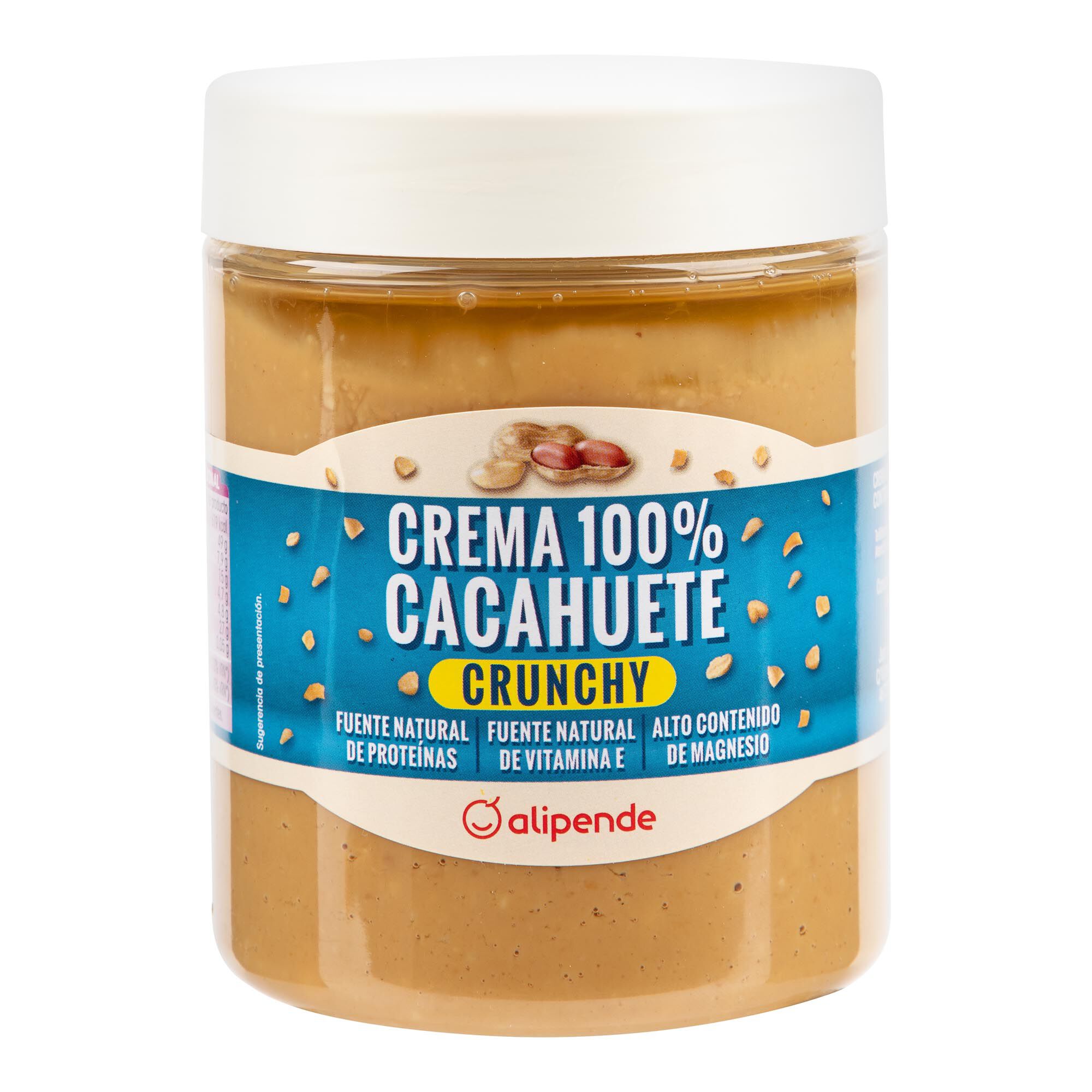 Crema de cacahuete crunchy Alipende 500g