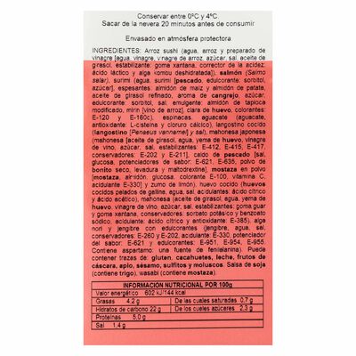 Preparado de sushi dashi box Sushita bandeja 190g