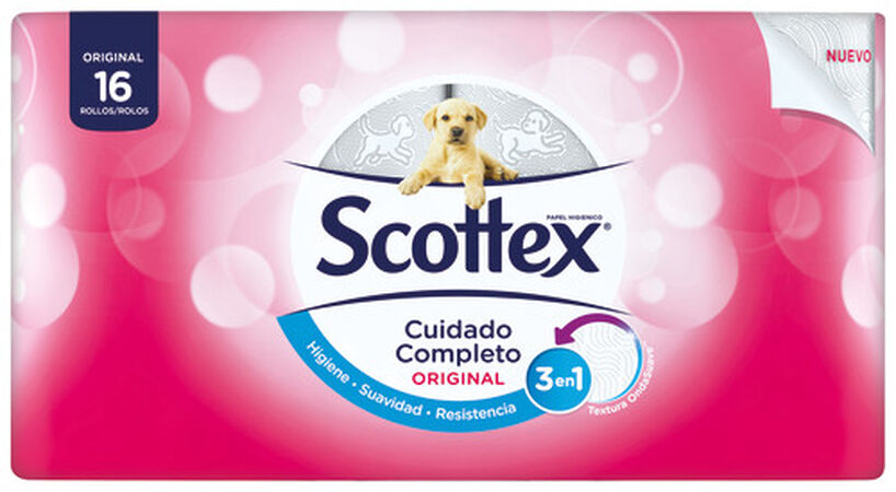 Papel higiénico Scottex 16 rollos original