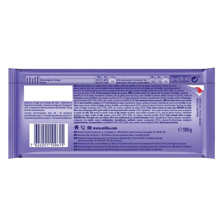 Chocolate blanco Milka 100g con oreo
