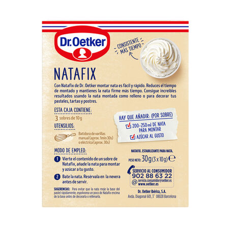 Preparado nata para montar Natafix Dr Oetker 3 uds