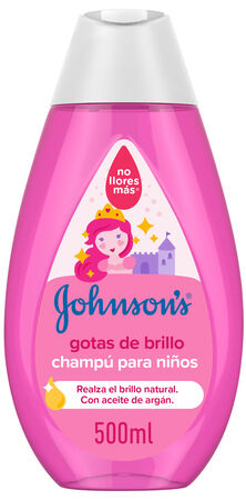 Champú infantil Johnson's 500ml gotas brillo