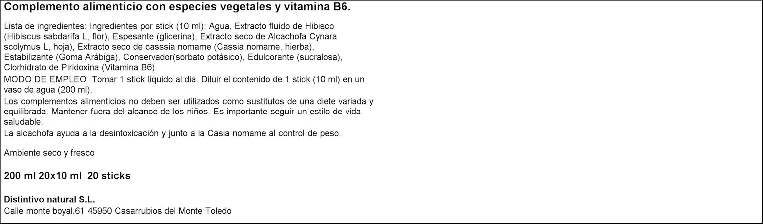 Alcachofa Distintivo Natural 200ml forte