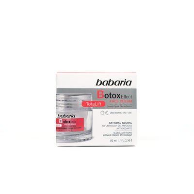 Crema facial Babaria 50ml efecto botox