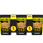 Fideos orientales Yatekomo Yakisoba Pollo pack de 3 vasos de 93g