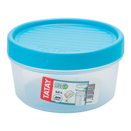 Hermetico plástico Tatay 0,5l redondo