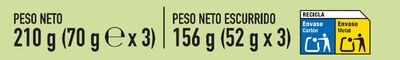 Atún bajo en sal Alipende pack 3 en aceite oliva