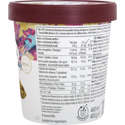 Helado en tarrina H&auml;agen-Dazs 460ml vainilla&macadamia