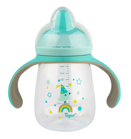 Taza para bebé Tigex 260ml antifugas de punta blanda