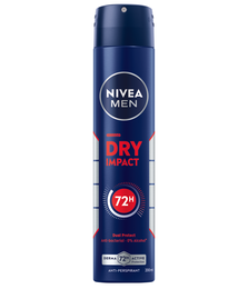 Desodorante en spray Nivea men 200ml dry impact antitranspirante