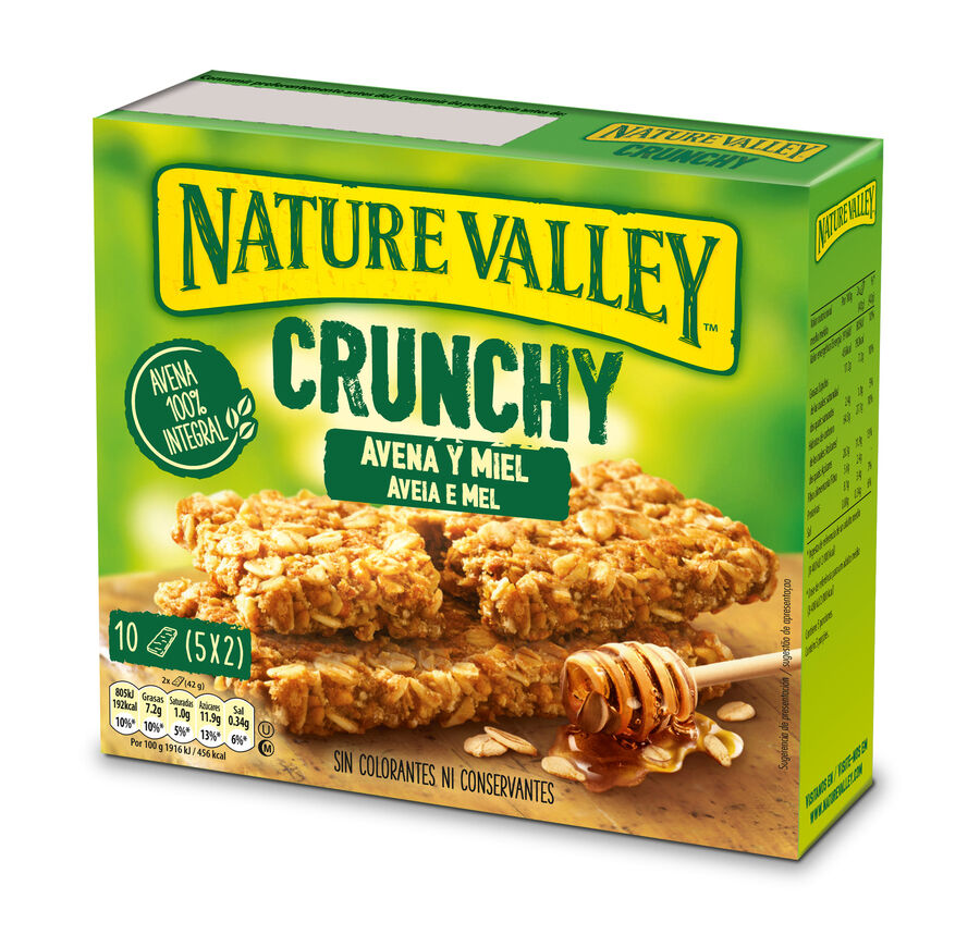 Barrita de avena y miel crunchy Nature Valley 210g