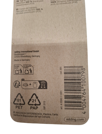 Rotulador permanente negro 3000 Edding 1 ud