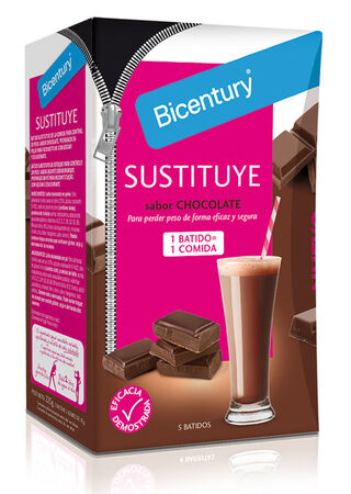 Batido sustitutivo de chocolate Bicentury 225g