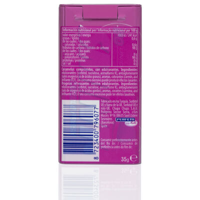 Caramelo bubble sin az&uacute;car lata Smint 35g 50uds