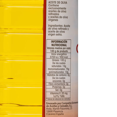 Aceite de oliva Alipende 1l 0,4º
