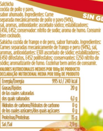 Salchichas AIA Wudy 300 gr clásica