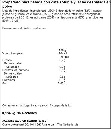 Café con leche Tassimo marcilla 16 cápsulas