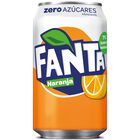 Refresco naranja Fanta lata 33cl zero