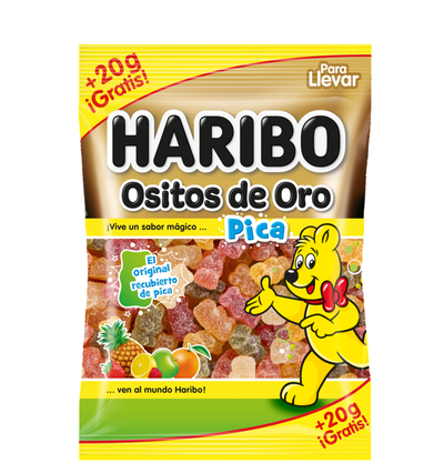 Golosina osito de oro con pica-pica Haribo 120g