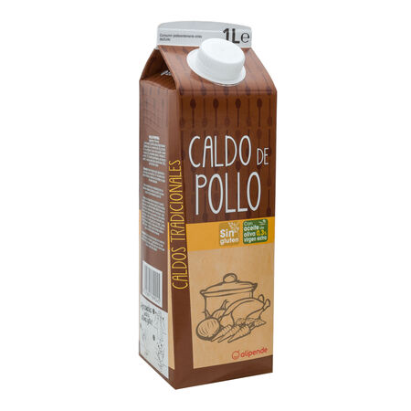 Caldo pollo con aceite de oliva sin gluten Alipende 1l